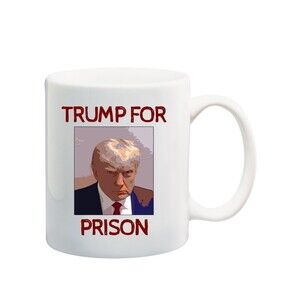 Real Donald Trump Mugshot Arrest Mug 2023 Funny Political Prison Trump 2024